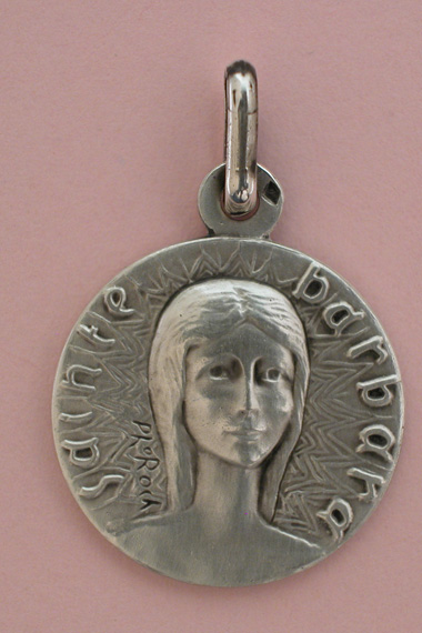 Médaille Argent Prénom Barbara 18 mm