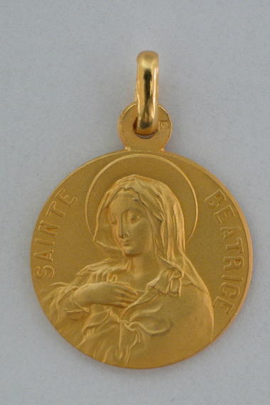 Médaille PO Béatrice 18 mm
