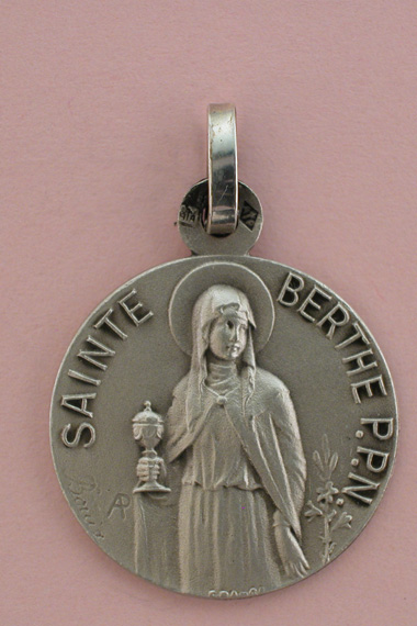 Médaille Argent Prénom Berthe 18 mm