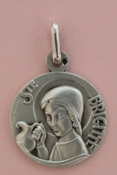 Médaille Argent Prénom Brigitte 18 mm