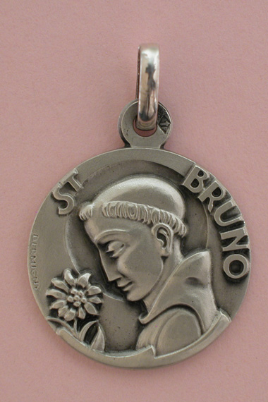 Médaille Argent Prénom Bruno 18 mm