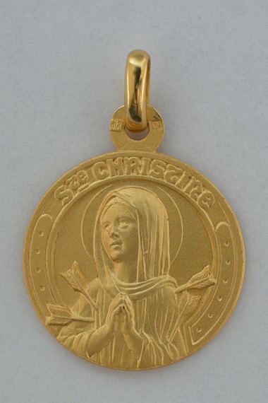 Médaille PO Christine 18 mm