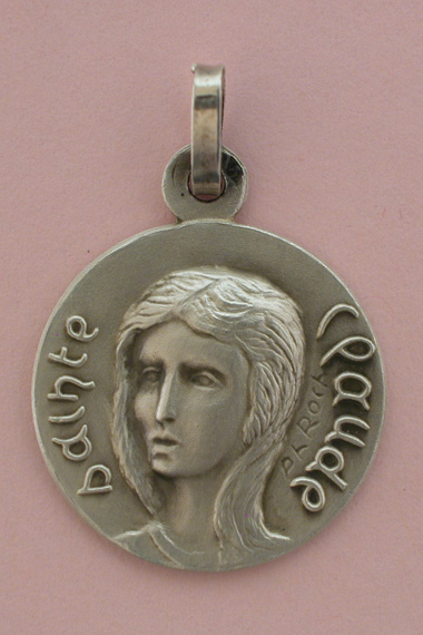 Médaille Argent Prénom Claude F  18 mm