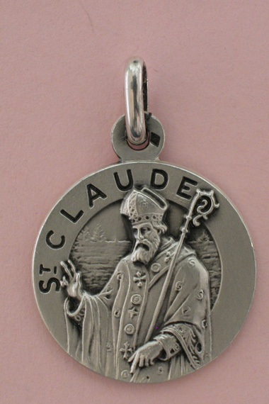 Médaille Argent Prénom Claude M 18 mm