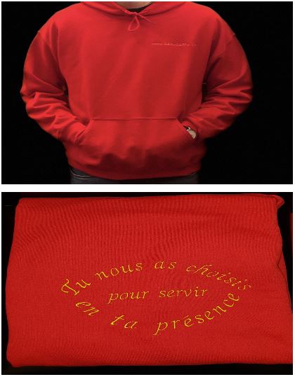 Sweat personnalisable rouge