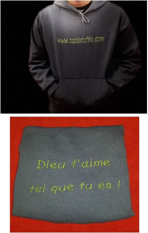 Sweat personnalisable gris foncé