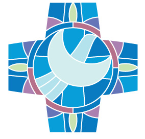 Croix Esprit Saint bleue