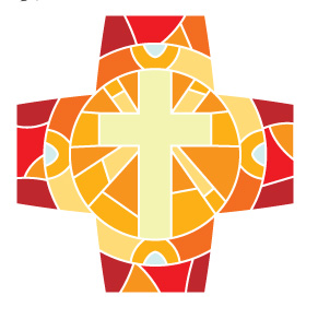 Croix Résurrection rouge