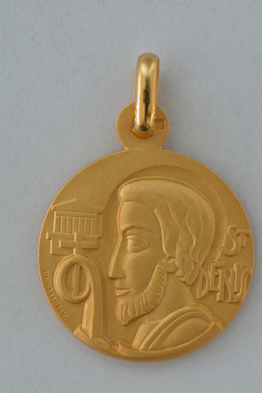 Médaille prénom Denis 18 carats 18 mm