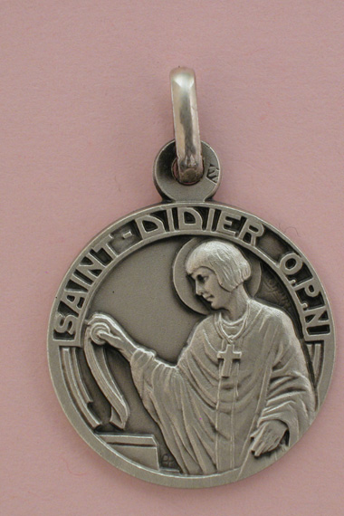 Médaille Argent Prénom Didier 18 mm