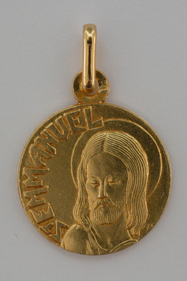 Médaille PO Emmanuel 18 mm