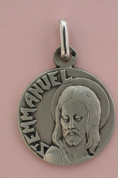 Médaille Argent Prénom Emmanuel 18 mm