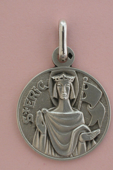 Médaille Argent Prénom Éric 18 mm