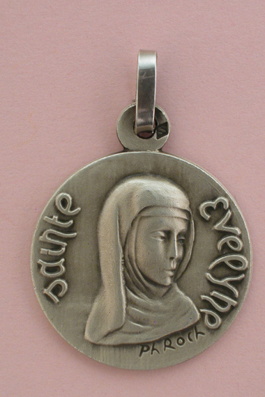 Médaille Argent Prénom Evelyne 18 mm