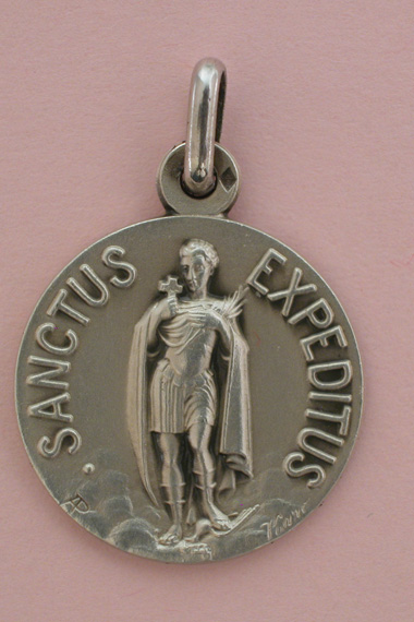 Médaille Argent Prénom Expedit 18 mm
