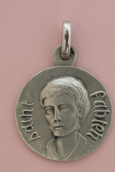 Médaille Argent Prénom Fabien 18 mm