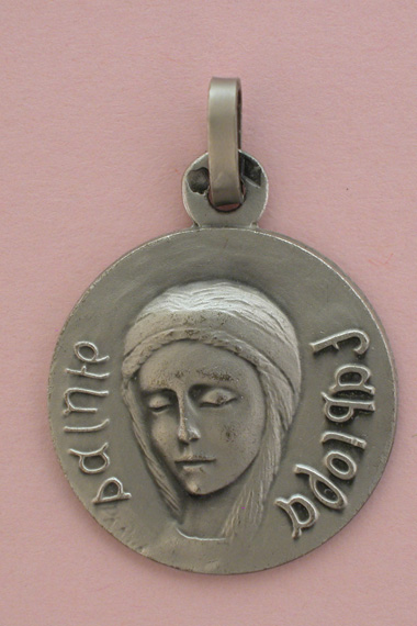 Médaille Argent Prénom Fabiola 18 mm