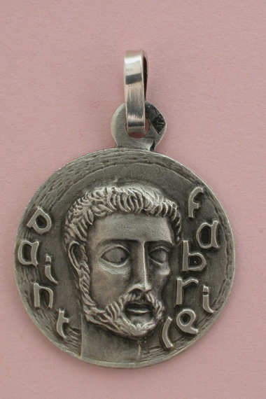 Médaille Argent Prénom Fabrice 18 mm