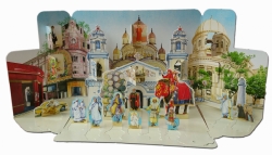 Grand calendrier de l'Avent pop-up avec sainte Teresa de Calcutta