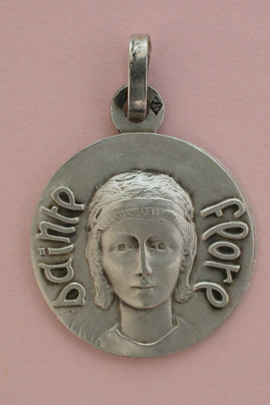Médaille Argent Prénom Flore 18 mm