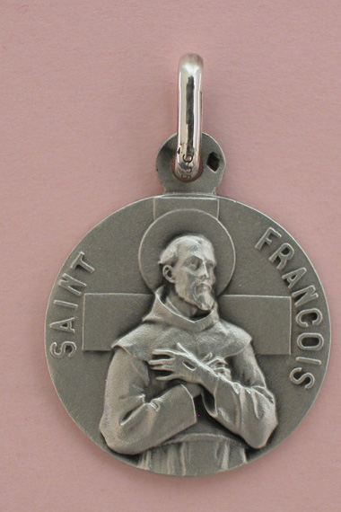 Médaille Argent Prénom François 18 mm