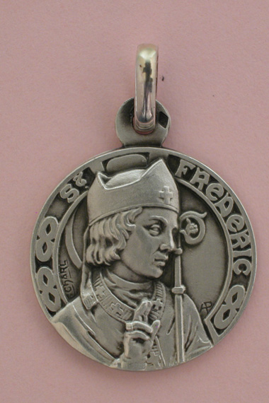 Médaille Argent Prénom Frédéric 18 mm