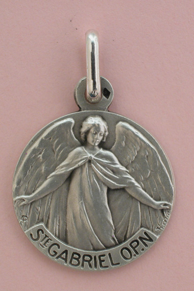 Médaille Argent Prénom Gabriel 18 mm