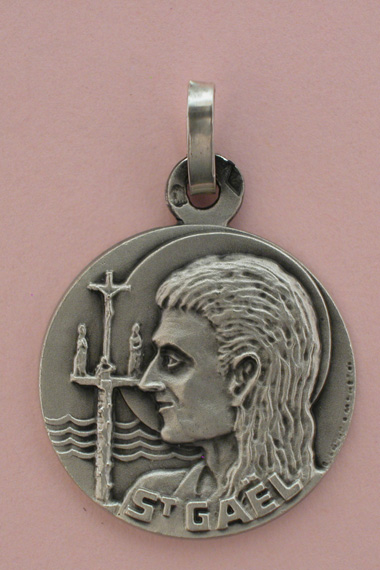 Médaille Argent Prénom Gaël 18 mm