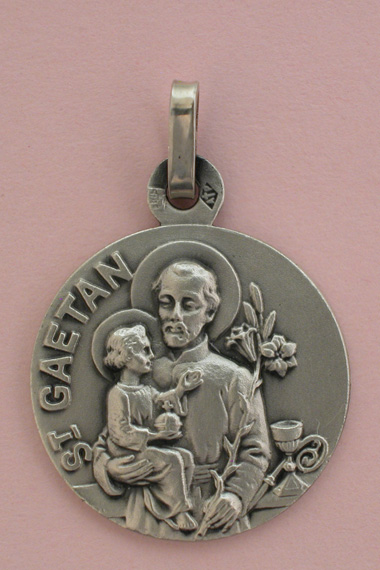 Médaille Argent Prénom Gaétan 18 mm