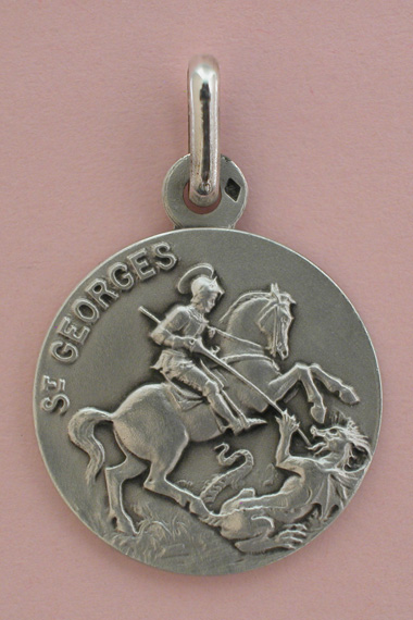 Médaille Argent Prénom Georges 18 mm