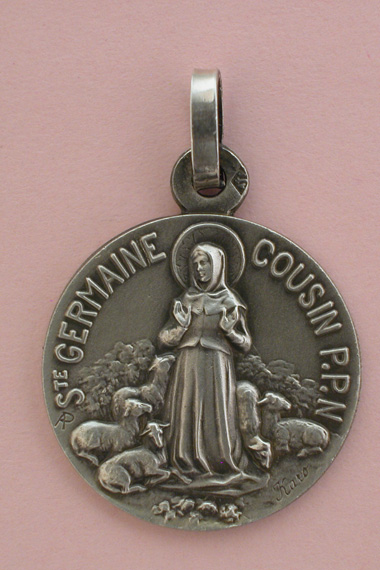 Médaille Argent Prénom Germaine 18 mm