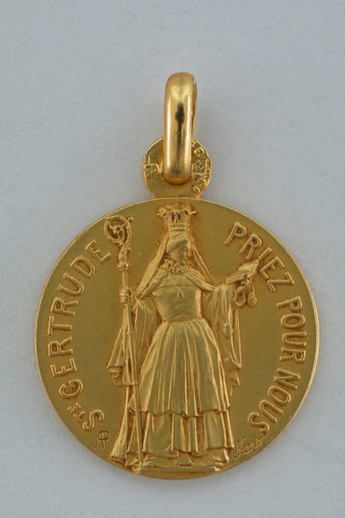 Médaille PO Gertrude 18 mm