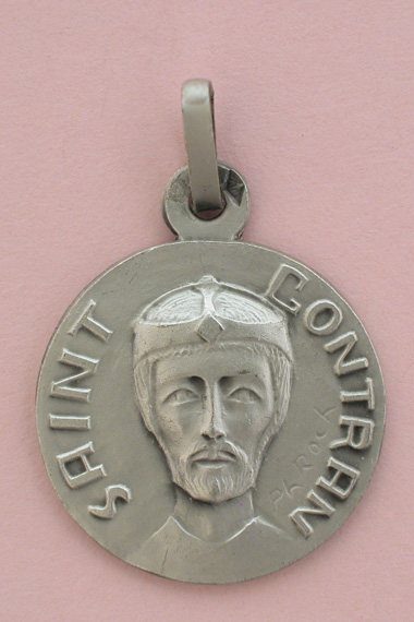 Médaille Argent Prénom Gontran 18 mm