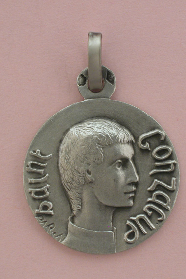 Médaille Argent Prénom Gonzague 18 mm