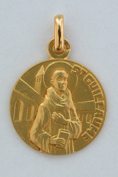 Médaille Or Prénom Guillaume 18 carats 18 mm