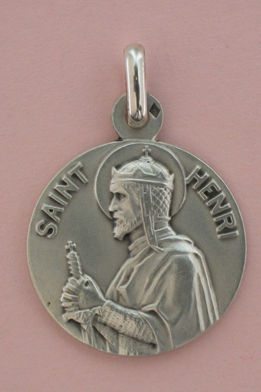 Médaille Argent Prénom Henri 18 mm