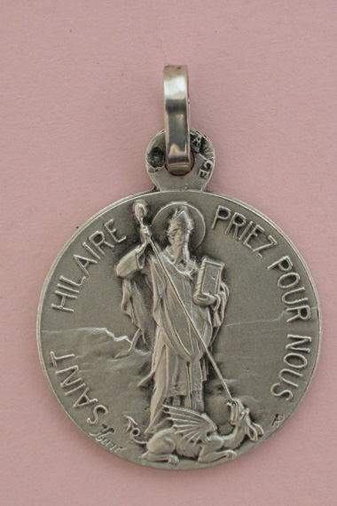 Médaille Argent Prénom Hilaire 18 mm