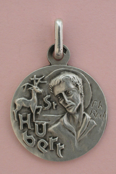 Médaille Argent Prénom Hubert 18 mm