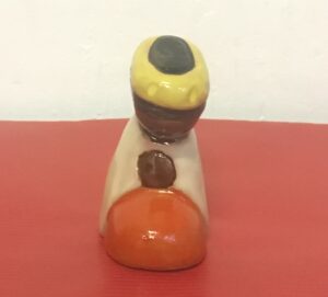 Roi Mage à genoux - Santon A1 de l'Abbaye de Jouarre