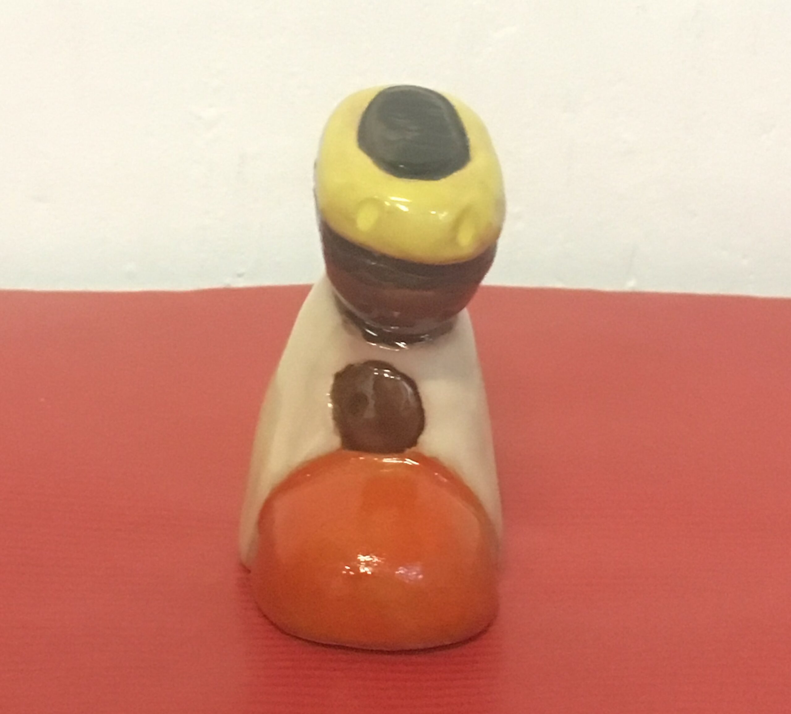 Roi Mage à genoux - Santon A1 de l'Abbaye de Jouarre