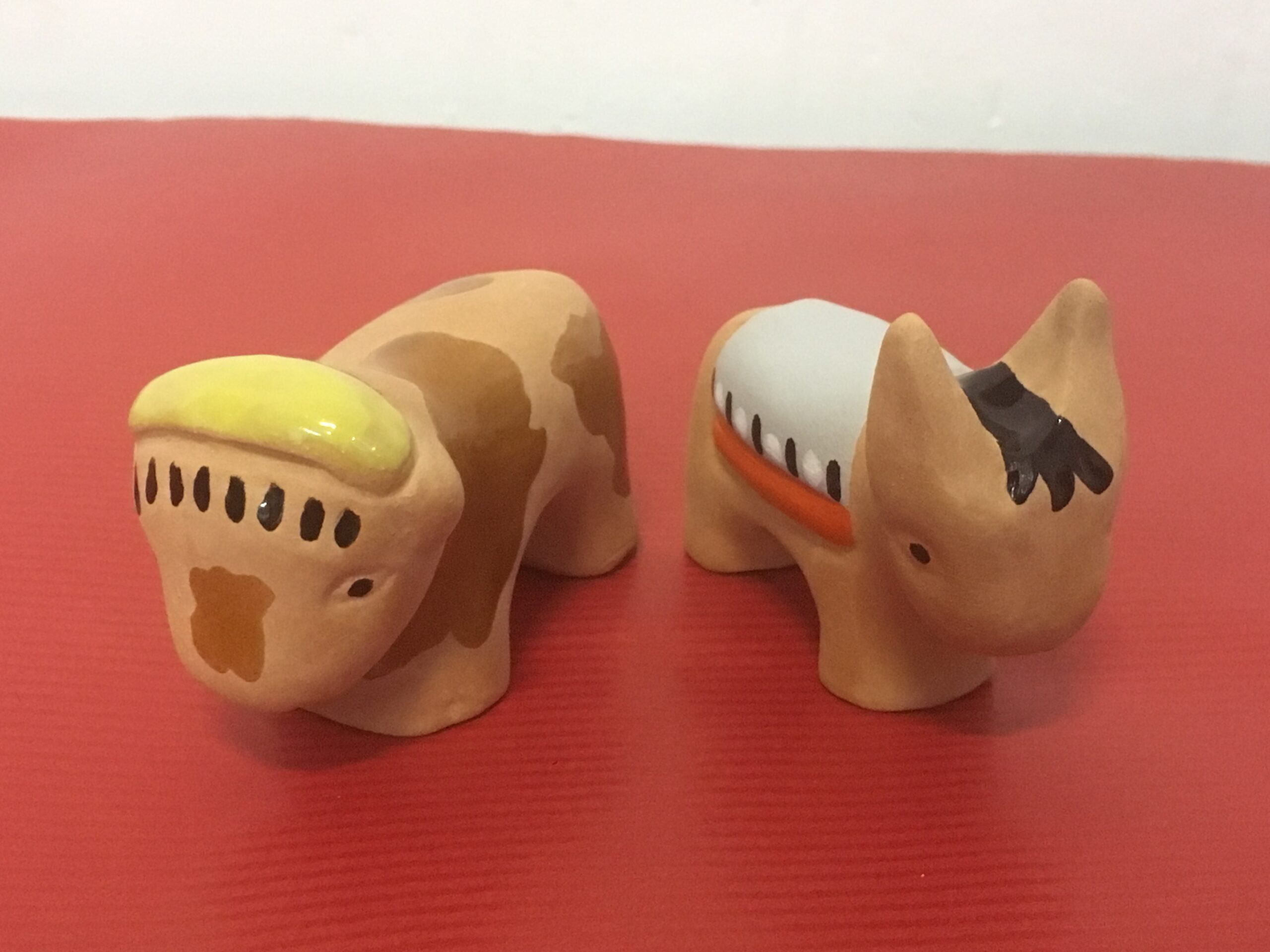 L'Âne et le Bœuf - Santons B2 de l'abbaye de Jouarre