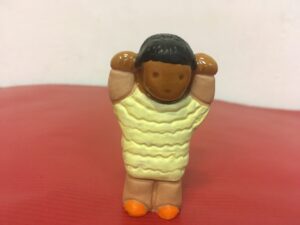 Le ravi - Santon B2 de l'Abbaye de Jouarre