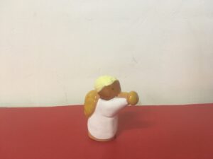 Ange à la trompette - Santon B2 de l'Abbaye de Jouarre