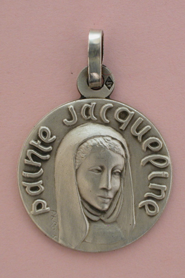Médaille Argent Prénom Jacqueline 18 mm