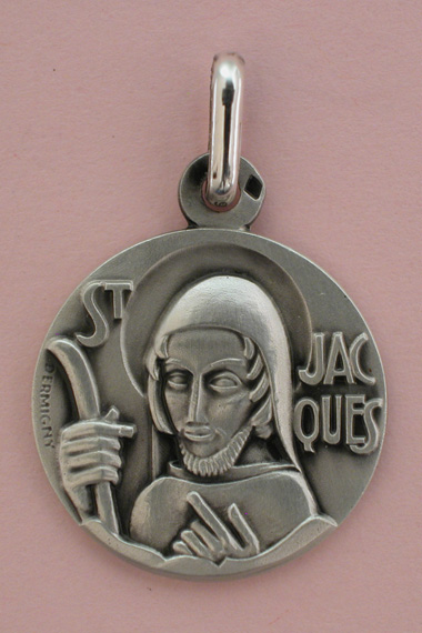 Médaille Argent Prénom Jacques 18 mm