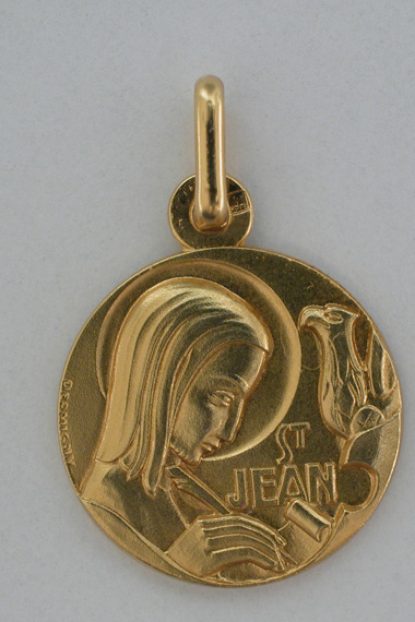 Médaille Or Prénom Jean 18 carats 18 mm