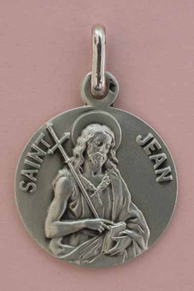 Médaille Argent Prénom Jean-Baptiste 18 mm