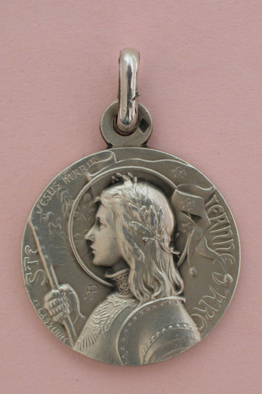 Médaille Argent Prénom Jeanne-D'Arc 18 mm