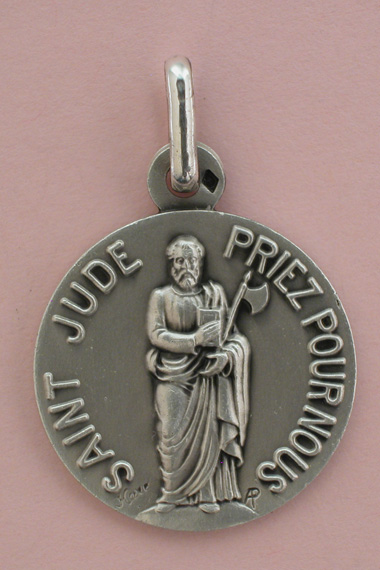 Médaille Argent Prénom Jude 18 mm