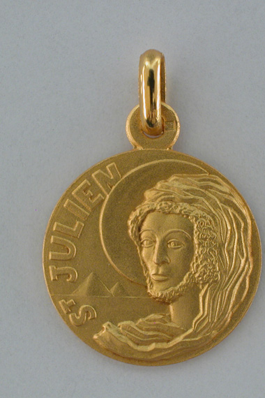 Médaille Or Prénom Julien 18 carats 18 mm